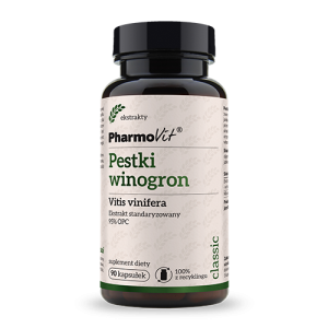 Pestki winogron 95% OPC 90 kaps | Classic