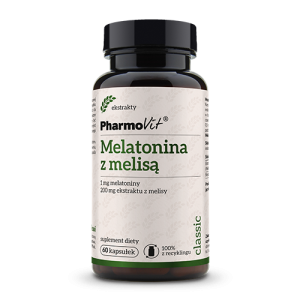 Melatonina z melisą 60 kaps | Classic