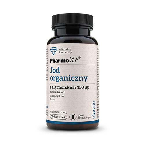 Jod organiczny z alg morskich 150 ug 60 kaps | Classic Pharmovit