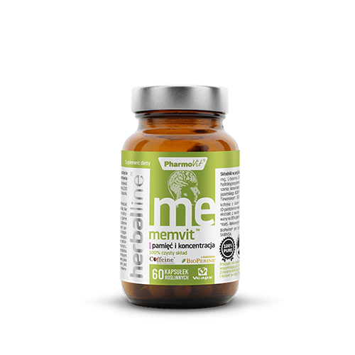 Memvit™ pamięć i koncentracja 60 kaps Vcaps® | Herballine™ Pharmovit