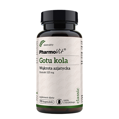 Gotu kola Wąkrota azjatycka 125 mg 90 kaps | Classic Pharmovit