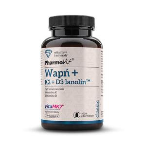 Wapń + K2 + D3 lanolin™ 120 kaps | Classic