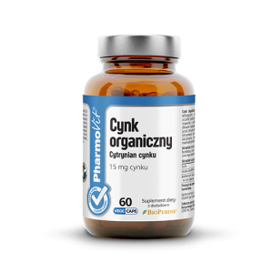 Cynk organiczny 15 mg 60 kaps Vege | CL