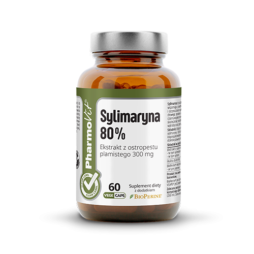 Sylimaryna 80% 60 kaps Vcaps® | Clean label Pharmovit