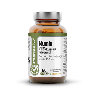 Mumio 20% kwasów fulwowych 60 kaps Vege | CL