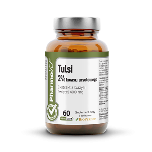 Tulsi 2% kwasu ursolowego 60 kaps Vege | CL