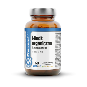 Miedź organiczna 2 mg 60 kaps Vege | CL