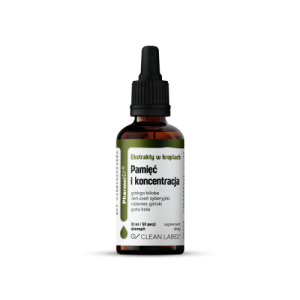 Ekstrakty w kroplach Pamięć i koncentracja 30 ml