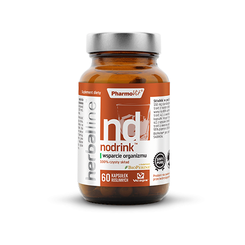 Nodrink™ wsparcie organizmu 60 kaps Vcaps® | Herballine™ Pharmovit