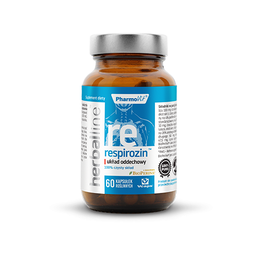 Respirozin™ układ oddechowy 60 kaps Vcaps® | Herballine™ Pharmovit