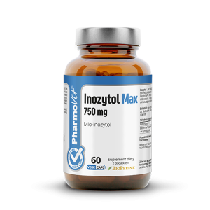 Inozytol Max 750 mg Mio-inozytol 60 kaps Vege | CL